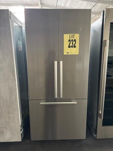Miele 36" MasterCool French Door Refrigerator, featuring BrilliantLight LED lighting, MasterFresh system, Push2open door assistance, TYPE: KJ KBM36DUSM, Serial Number: 22111020888000597, RETAIL: $10999