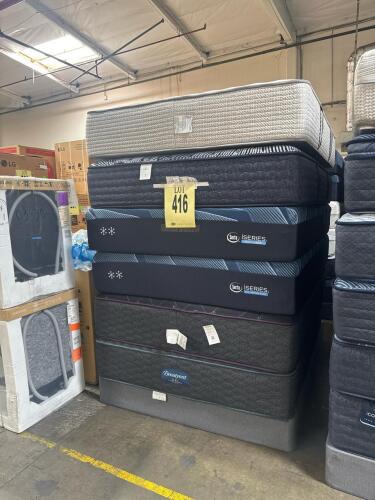 LOT (6) ASST&rsquo;D QUEEN MATTRESS