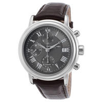 RAYMOND WEIL, MEN'S MAESTRO CHRONOGRAPH BROWN CALF-SKIN GREY DIAL WATCH, RW-7737-STC-00609 (IN ORIGINAL BOX) - MSRP: $2750 US