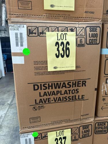 Frigidaire GDPH4525AF1A Built-In Dishwasher, stainless steel finish, top control panel, accommodates 14 place settings, 49 dBA quiet operation, 5 wash cycles, ENERGY STAR certified, estimated dimensions 33.75 x 24 x 24.25 in, EvenDry system, third rack, a