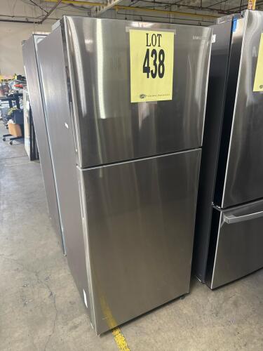 Samsung RT16A6195SR Top Freezer Refrigerator, featuring 15.6 cu. ft. total capacity (11.6 cu. ft. refrigerator, 4.0 cu. ft. freezer), All-Around Cooling, True No-Frost Technology, optional ice maker (RA-T00R63AA/AA), reversible door, garage ready design, 