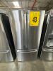 GE GNE25JYKFS 33in ENERGY STAR FRENCH DOOR REFRIGERATOR SS, S/N-MV338343 RETAIL $2,299
