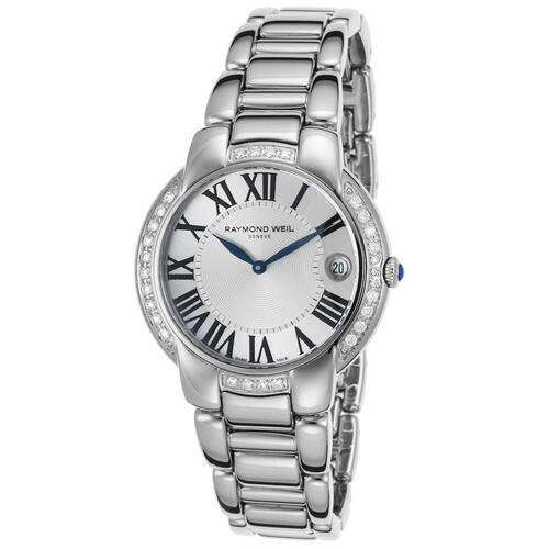 RAYMOND WEIL, WOMEN'S JASMINE DIAMOND STAINLESS STEEL SILVER-TONE DIAL WATCH, RW-5235-STS-00659 (IN ORIGINAL BOX) - MSRP: $3595 US