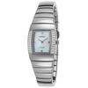 RADO, WOMEN'S DIAMOND SINTRA GUNMETAL CERAMIC AND CASE WHITE MOP DIAL WATCH, RADO-R13578902 (IN ORIGINAL BOX) - MSRP: $4100 US