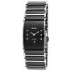 RADO, WOMEN'S INTEGRAL DIAMOND BLACK CERAMIC & STAINLESS STEEL BLACK DIAL WATCH, RADO-R20785752-SD "STORE DISPLAY" (IN ORIGINAL BOX) - MSRP: $2300 US