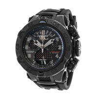 INVICTA, MEN'S JASON TAYLOR CHRONO LTD. ED. BLACK PU RED CARBON FIBER DIAL WATCH, INVICTA-22285BWB (IN ORIGINAL BOX) - MSRP: $3495 US