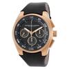 PORSCHE DESIGN, MEN'S DASHBOARD AUTO CHRONO BLACK CALF-SKIN & DIAL 18K ROSE GOLD WATCH, PORSCHED-6620-69-40-1243 (IN ORIGINAL BOX) - MSRP: $29500 US - 2