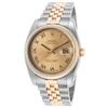 ROLEX, MEN'S OYSTER, DATE JUST, AUTO 18K YELLOW GOLD AND SS WATCH, ROLEX-116233-PO, "PRE-OWNED" (IN GENERIC BOX, NO MANUAL) - MSRP: $10900 US - 2