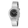 GUCCI, WOMEN'S STAINLESS STEEL BLACK AND LOGO DIAL BANGLE WITH BUCKLE WATCH, GUCCI-YA067508 (IN ORIGINAL BOX) - MSRP: $895 US - 2