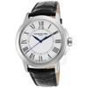 RAYMOND WEIL, MEN'S TRADITION 42 MM BLACK GENUINE LEATHER WHITE DIAL STAINLESS STEEL WATCH, RW-5576-ST-00300 (IN ORIGINAL BOX) - MSRP: $895 US - 2