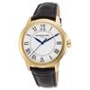 RAYMOND WEIL, MEN'S TRADITION BLACK GENUINE LEATHER WHITE DIAL GOLD-TONE SS WATCH, RW-5476-P-00300 (IN ORIGINAL BOX) - MSRP: $895 US - 2