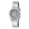GUCCI, WOMEN'S STAINLESS STEEL MOP LOGO-STAMPED DIAL BANGLE WITH BUCKLE SS WATCH, GUCCI-YA067506 (IN ORIGINAL BOX) - MSRP: $895 US - 2