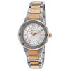 SALVATORE FERRAGAMO, WOMEN'S STAINLESS STEEL AND ROSE-TONE STAINLESS STEEL SILVER-TONE DIAL WATCH, FERRAGAMO-FIG040015 (IN ORIGINAL BOX) - MSRP: $1695 US - 2