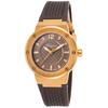 SALVATORE FERRAGAMO, WOMEN'S DIAMOND GREY RUBBER BROWN DIAL WATCH, FERRAGAMO-FIG060015 (IN ORIGINAL BOX) - MSRP: $1995 US - 2