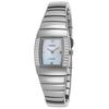 RADO, WOMEN'S DIAMOND SINTRA GUNMETAL CERAMIC AND CASE WHITE MOP DIAL WATCH, RADO-R13578902 (IN ORIGINAL BOX) - MSRP: $4100 US - 2