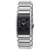 RADO, WOMEN'S DIAMOND DIASTAR STAINLESS STEEL BLACK DIAL STAINLESS STEEL WATCH, RADO-R20759752-SD "STORE DISPLAY" (IN ORIGINAL BOX) - MSRP: $3800 US - 2