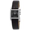 LONGINES, DOLCE VITA, WOMEN'S "PRE-OWNED" DOLCE VITA DIAMOND BLACK GENUINE LEATHER & DIAL SS WATCH, LONGINES-51660752-PO, "PRE-OWNED" (IN GENERIC BOX) - MSRP: $3750 US