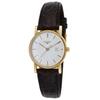 LONGINES, , WOMEN'S "PRE-OWNED" BLACK GENUINE CROCODILE WHITE DIAL 18K GOLD WATCH, LONGINES-42040122-PO, "PRE-OWNED" (IN ORIGINAL BOX) - MSRP: $3300 US