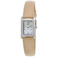 LONGINES, DOLCE VITA, WOMEN'S "PRE-OWNED" DIAMOND DOLCE VITA BEIGE GEN. LEATHER WHITE MOP DIAL WATCH, LONGINES-L5-158-4842-PO, "PRE-OWNED" (IN ORIGINAL BOX) - MSRP: $1950 US