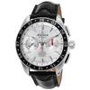 ALPINA, ALPINER, MEN'S ALPINER 4 AUTO CHRONO BLACK GENUINE ALLIGATOR SILVER-TONE DIAL WATCH, ALPINA-AL-860S5AQ6 (IN ORIGINAL BOX) - MSRP: $3495 US