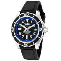 BREITLING, SUPEROCEAN, MEN'S SUPEROCEAN AUTO BLACK RUBBER AND DIAL SS WATCH, BREITLING-A1736402BA30-SD, "STORE DISPLAY" (IN ORIGINAL BOX) - MSRP: $4130 US