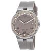 PORSCHE DESIGN, FLAT SIX, MEN'S FLAT 6 AUTOMATIC GREY RUBBER AND DIAL STAINLESS STEEL WATCH, PORSCHED-6351-41-54-1263 (IN ORIGINAL BOX) - MSRP: $3750 US