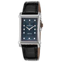 ETERNA, CONTESSA, WOMEN'S CONTESSA DIAMOND BLACK GENUINE ALLIGATOR BLACK MOP SS WATCH, ETERNA-2410-41-47-1223 (IN ORIGINAL BOX) - MSRP: $3895 US