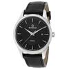 ETERNA, ARTENA, MEN'S ARTENA BLACK GENUINE LEATHER AND DIAL STAINLESS STEEL WATCH, ETERNA-2520-41-41-1258 (IN ORIGINAL BOX) - MSRP: $690 US