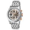 BULOVA ACCU-SWISS, KIRKWOOD, MEN'S KIRKWOOD AUTO CHRONO STAINLESS STEEL SILVER-TONE DIAL WATCH, ACCUSWISS-65B153 (IN ORIGINAL BOX) - MSRP: $2295 US