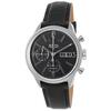 BULOVA ACCU-SWISS, MURREN, MEN'S MURREN AUTO CHRONO BLACK GENUINE LEATHER AND DIAL WATCH, ACCUSWISS-63C115 (IN ORIGINAL BOX) - MSRP: $2195 US