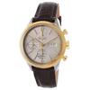 BULOVA ACCU-SWISS, MURREN, MEN'S MURREN AUTO CHRONO BROWN GENUINE LEATHER SILVER-TONE DIAL WATCH, ACCUSWISS-65C112 (IN ORIGINAL BOX) - MSRP: $2250 US