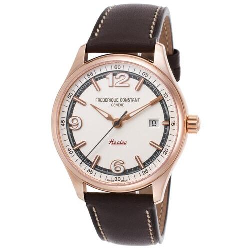 FREDERIQUE CONSTANT, VINTAGE RALLY, MEN'S LTD ED VINTAGE RALLY HEALEY DARK GREY GENUINE LEATHER WHITE DIAL WATCH, FREDERIQUE-FC-303WGH5B4 (IN ORIGINAL BOX) - MSRP: $1895 US