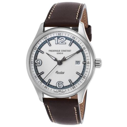 FREDERIQUE CONSTANT, VINTAGE RALLY, MEN'S LTD ED VINTAGE RALLY HEALEY DARK GREY LEATHER SILVER-TONE DIAL WATCH, FREDERIQUE-FC-303WGH5B6 (IN ORIGINAL BOX) - MSRP: $1595 US