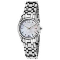 HAMILTON, JAZZMASTER, WOMEN'S JAZZMASTER DIAMOND SS WHITE MOP DIAL WATCH, HAMILTON-H32281197 (IN ORIGINAL BOX) - MSRP: $1560 US