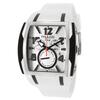 MULCO, DEEP, MEN'S DEEP CHRONOGRAPH WHITE SILICONE WHITE DIAL BLACK ACCENT WATCH, MULCO-MW113186015 (IN GENERIC BOX) - MSRP: $560 US