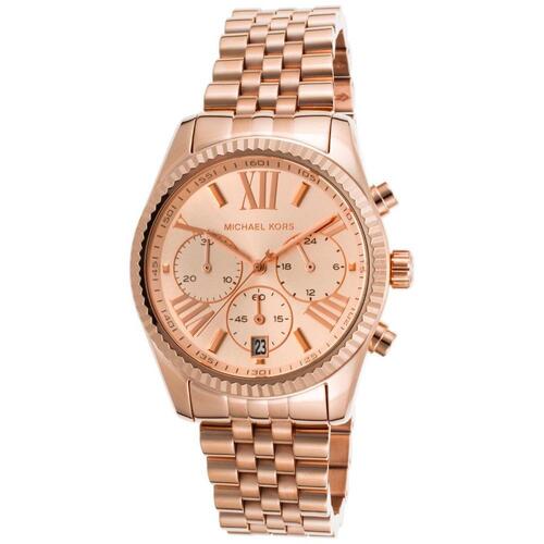 MICHAEL KORS, LEXINGTON, WOMEN'S LEXINGTON CHRONOGRAPH ROSE-TONE STAINLESS STEEL AND DIAL WATCH, MKORS-MK5569 (IN ORIGINAL BOX) - MSRP: $250 US