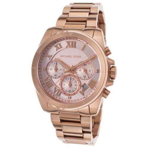 MICHAEL KORS, BRECKEN, WOMEN'S BRECKEN CHRONOGRAPH ROSE-TONE SS AND DIAL ROSE-TONE SS WATCH, MKORS-MK6367 (IN ORIGINAL BOX) - MSRP: $275 US