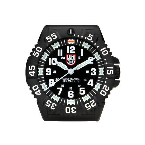 LUMINOX, BLACK PLASTIC QUARTZ WALL CLOCK, LUMINOX-BIG-40-BOXED (IN ORIGINAL BOX) - MSRP: $985 US