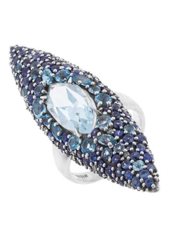 ALEXIS BITTAR, DRAMA, WOMEN'S DRAMA OXIDIZED STERLING SILVER & MULTI GEM RING SIZE 5.5, ALEXISBITJ-FN43R0166 (NO BOX) - MSRP: $1795 US