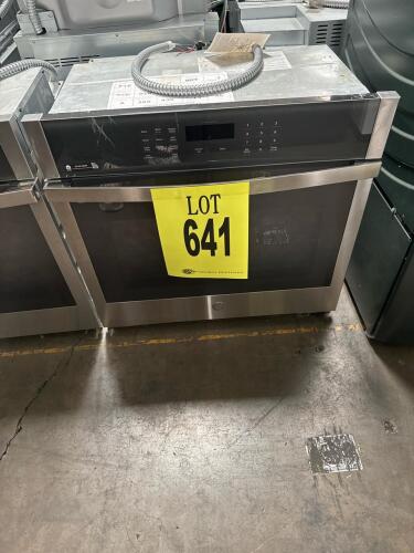 GE JTS3000SN1SS 30" Stainless Steel Electric Wall Oven, featuring 5.0 cu. ft. capacity, self-cleaning with optional steam clean. Serial Number: ZS114028Q, RETAIL: $2099