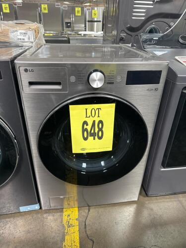 LG WM5800HVA Front Load Washer with 5.0 cu. ft. capacity, TurboWash&reg; 360&deg;, AI Sensing, Steam Technology, Wi-Fi Connectivity, 29 wash cycles, 1,300 RPM max spin speed, NeveRust&trade; Stainless Steel drum, Graphite Steel finish, ENERGY STAR&reg; Certified, UL Listed