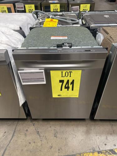 Electrolux FDHP4336AS Built-in Dishwasher, featuring 12 place settings, 49 dBA noise level, stainless steel finish, dimensions of 23.62" x 22.68" x 33.7", 5 wash cycles, energy consumption of 240 kWh/year, and advanced features including Premium Hybrid Tu
