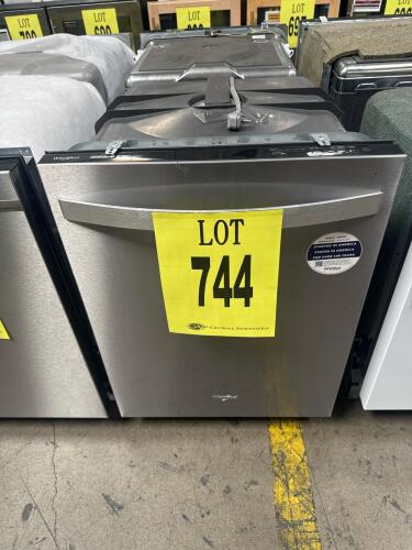 Whirlpool WDT730HAMZ0 Built-in Dishwasher featuring a 3rd Rack, 51 dBA noise level, Fingerprint Resistant Stainless Steel finish, 14 place settings capacity, 5 wash cycles including Boost and Quick Wash, Fan Drying Technology, Sani Rinse Option, and NSF C