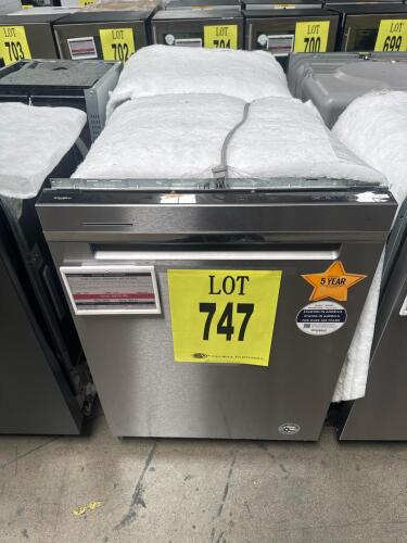 Whirlpool WDTA50SAKZ0 24" built-in dishwasher with third rack and 15 place settings, featuring fingerprint resistant stainless steel finish, 5 wash cycles, adjustable upper rack, top control panel, stainless steel tub, Energy Star rating, heated dry, and 
