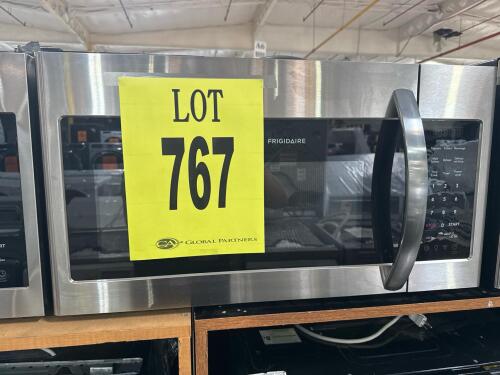 Frigidaire FMOS1846BSA Over-the-Range Microwave, featuring Quick Start Options, PureAir Filter, LED Interior Lighting, Two-Speed Ventilation (300 CFM), Child Lock, Clock Display On/Off, Timer, Defrost by Time/Weight, Auto Cook Options (Beverage, Melt/Soft