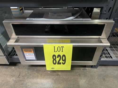 GE Monogram ZMB9032SN1SS 30" Built-In Steam Oven, featuring 1.3 cu. ft. capacity, True European convection, pre-programmed recipes, innovative recirculating water system, six stainless steel pans, LCD touch screen controls, stainless steel interior, and e