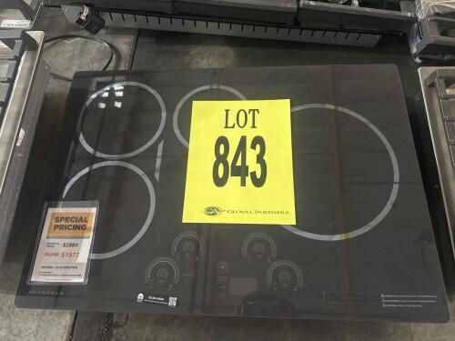 GE Monogram 30" Induction Cooktop ZHU30RDP2BB features 4 induction burners, Glide Touch Controls, ceramic glass surface, 7.3 kW power rating, 30.8 Amps, dimensions 29.75" x 20.88" x 4.63", weight 45 lbs, color Black Graphite, safety features include Pan P