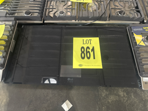 LG CBIS3618BE 36" Induction Cooktop featuring 5 burners, Flex Cooking Zone, Dual Zone Center Element, 7" Color LCD Glass Touch controls, Power Boost Setting, Optional Flush Installation, ENERGY STAR&reg; Certified, ADA Compliant, Wi-Fi Enabled with ThinQ&reg; Tec