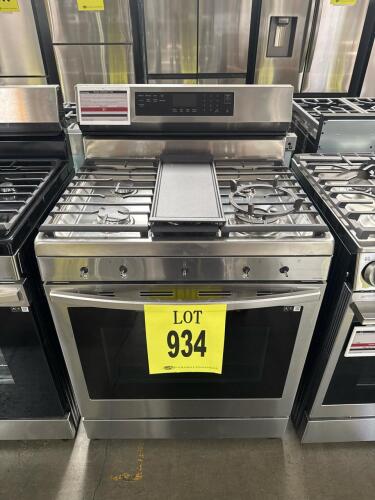 SAMSUNG GAS OVEN RANGE, MODEL: NX60A6711SS/AA, SERIAL: 0J47DDR303052B