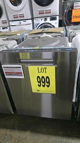 GE PDP715SYV0FS Stainless Steel Dishwasher features 16 place settings, 45 dBA quiet operation, top controls, Dry Boost technology, adjustable upper rack, third rack, UL and Energy Star Certified, 33.375 in x 23.75 in x 24 in (H x W x D), 99 lbs (44.9 kg),